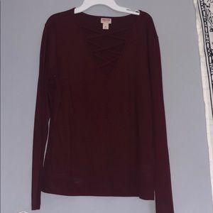 Maroon long sleeve